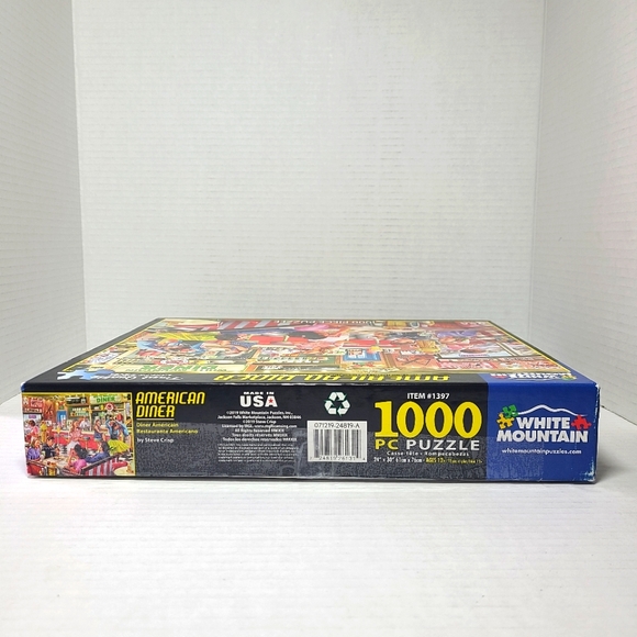 White Mountain American Diner 1000pc Puzzle #1397 Complete - Picture 5 of 5